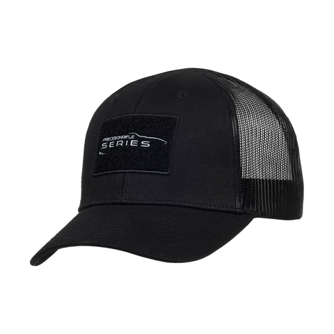 Black PRS Snap Back Hat with PRS logo on front