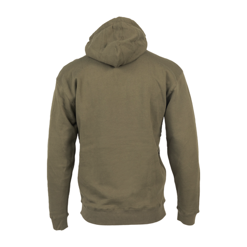 rear view of army hoodie